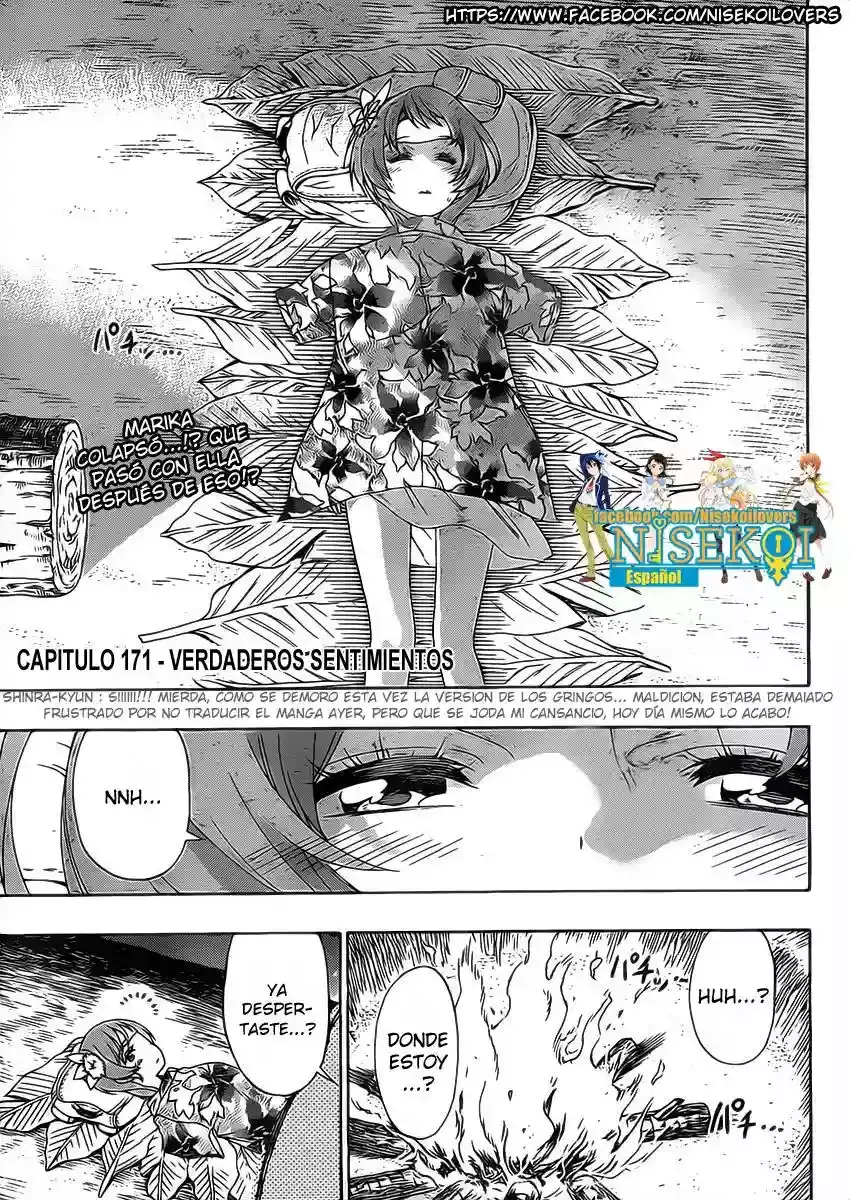 Nisekoi capítulo 171, página 4
