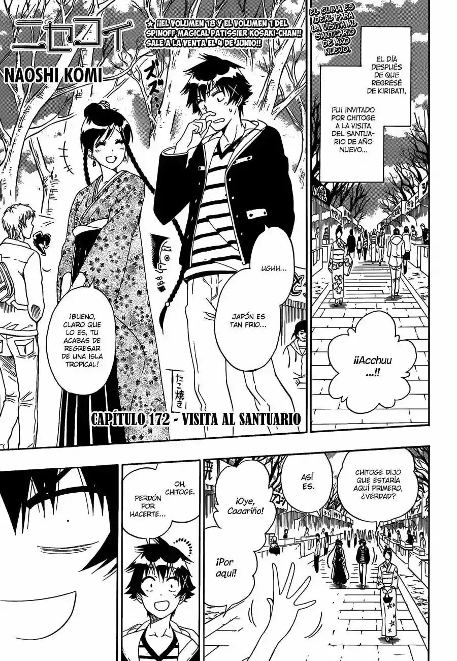 Nisekoi capítulo 172, página 4