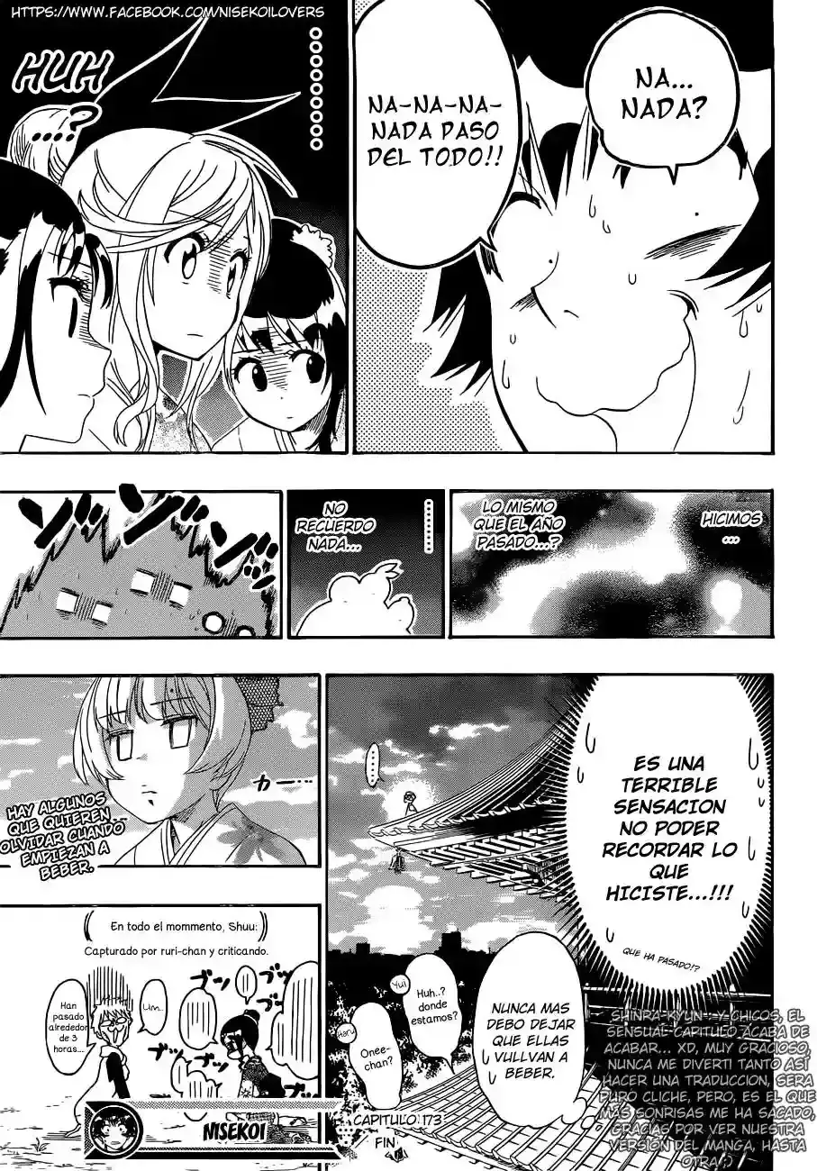 Nisekoi capítulo 173, página 21