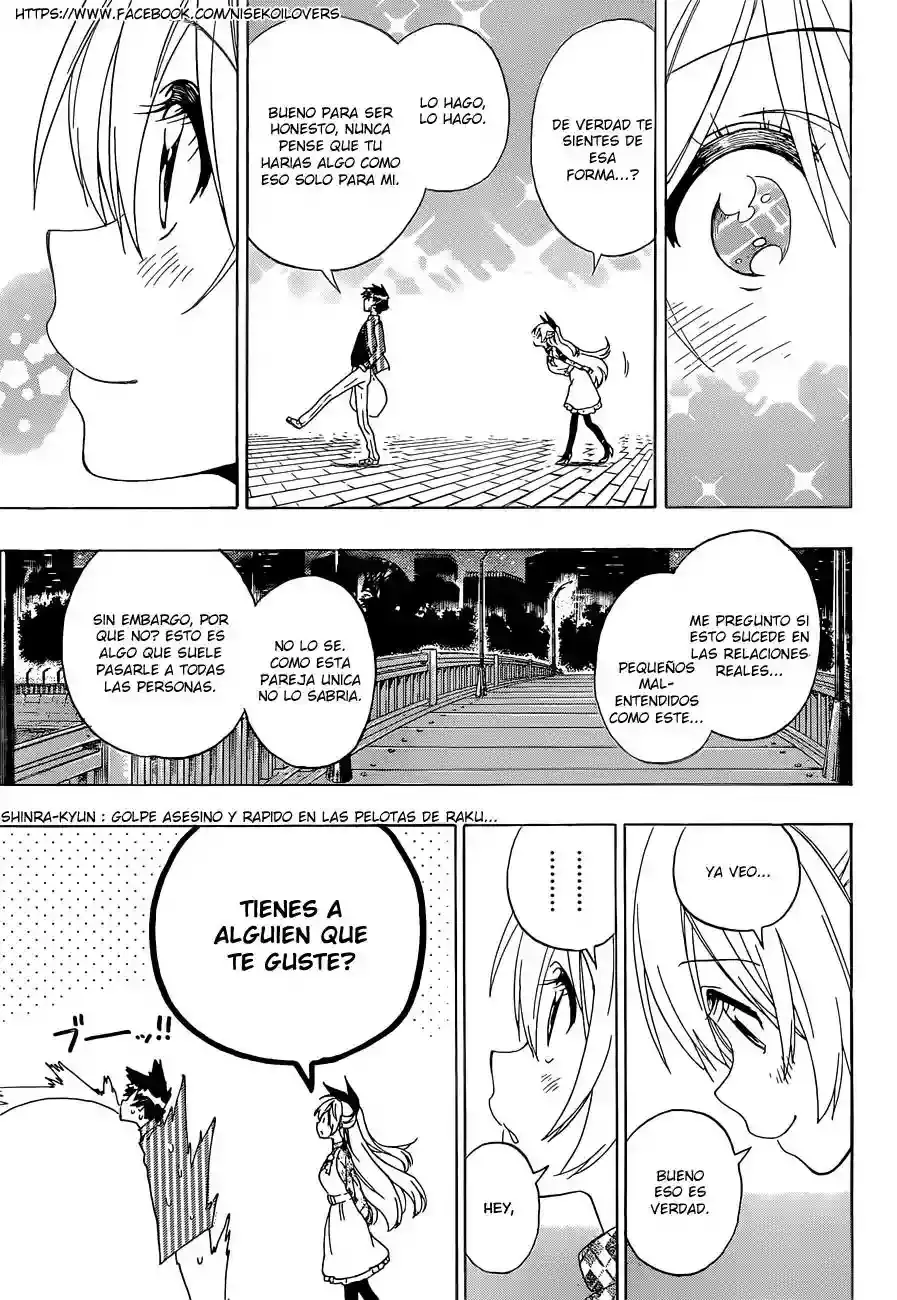 Nisekoi capítulo 174, página 18