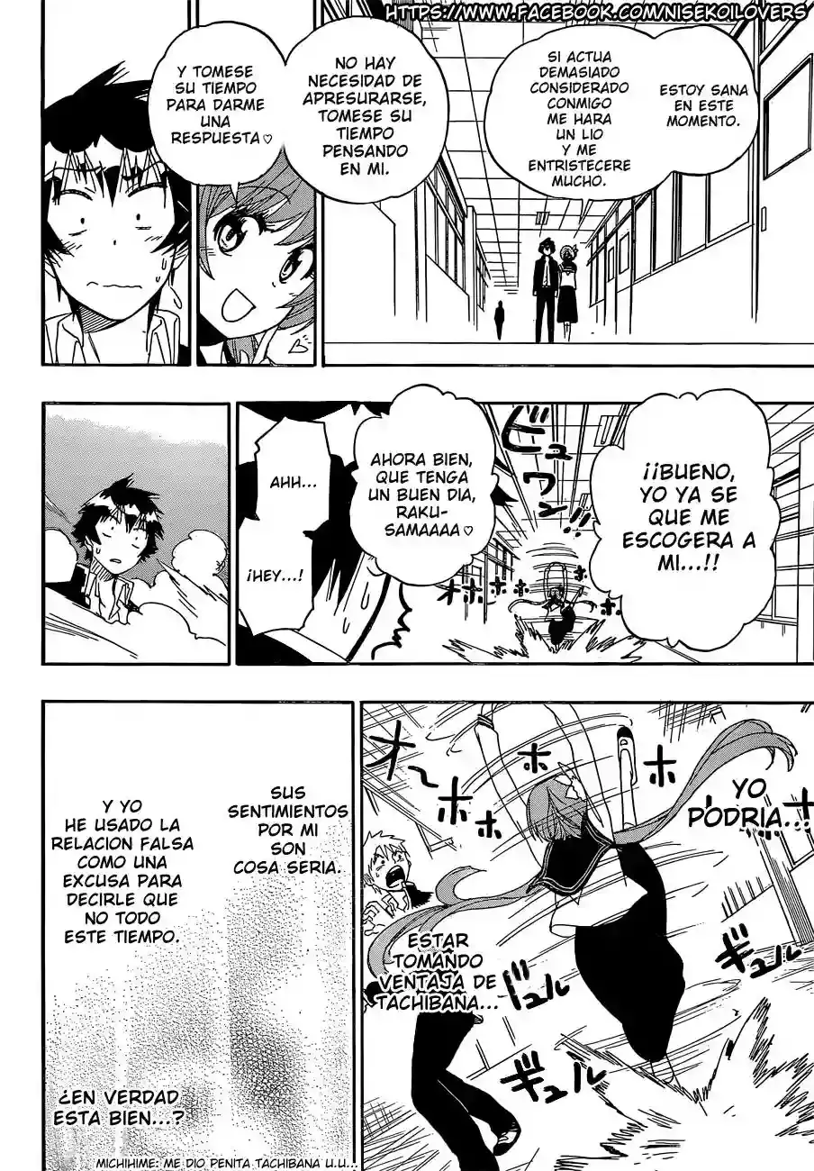 Nisekoi capítulo 175, página 17