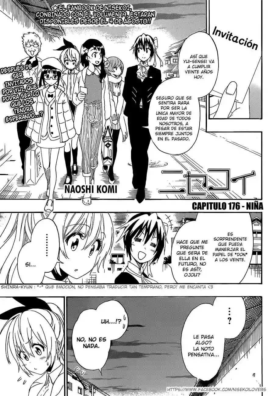 Nisekoi capítulo 176, página 2