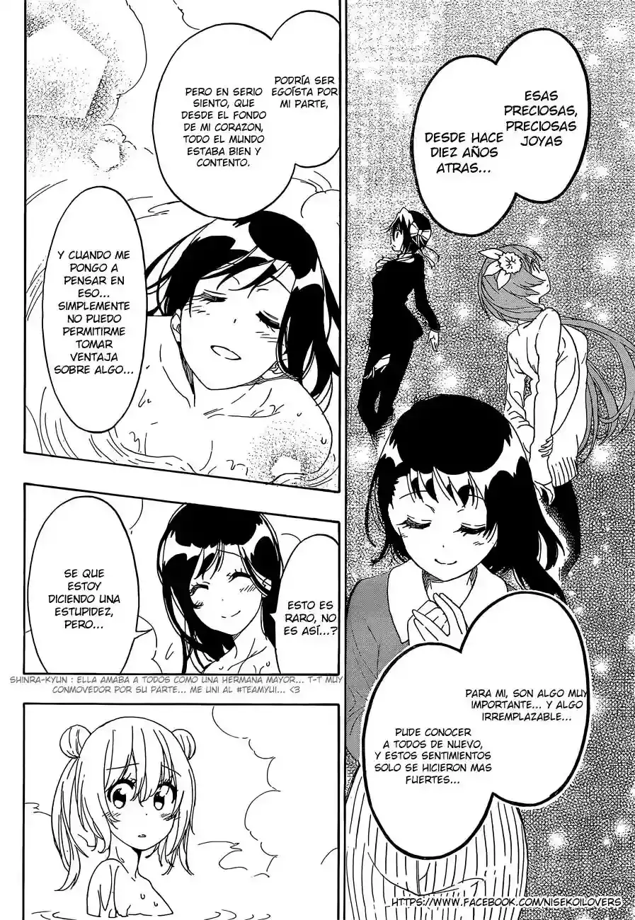 Nisekoi capítulo 176, página 15