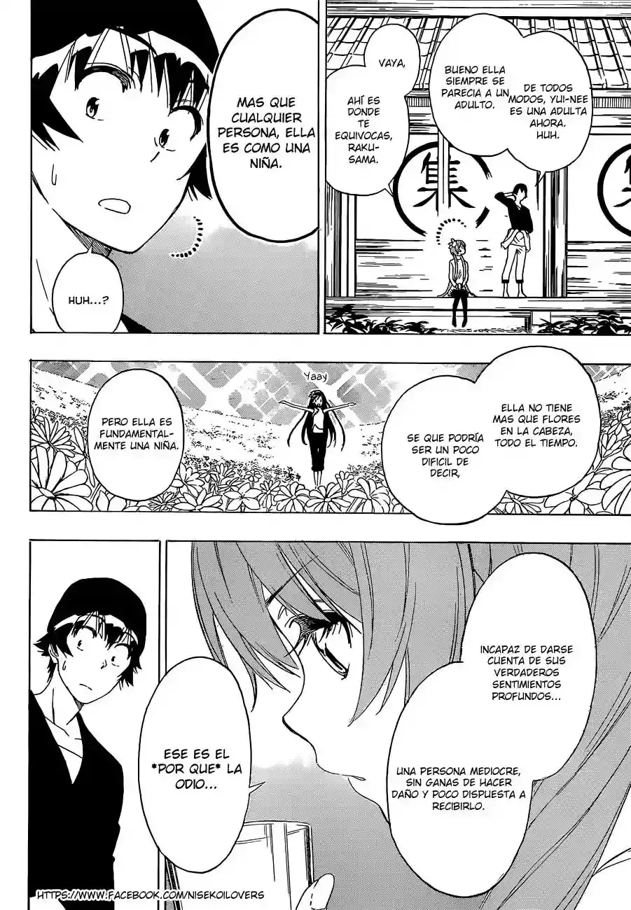 Nisekoi capítulo 176, página 17