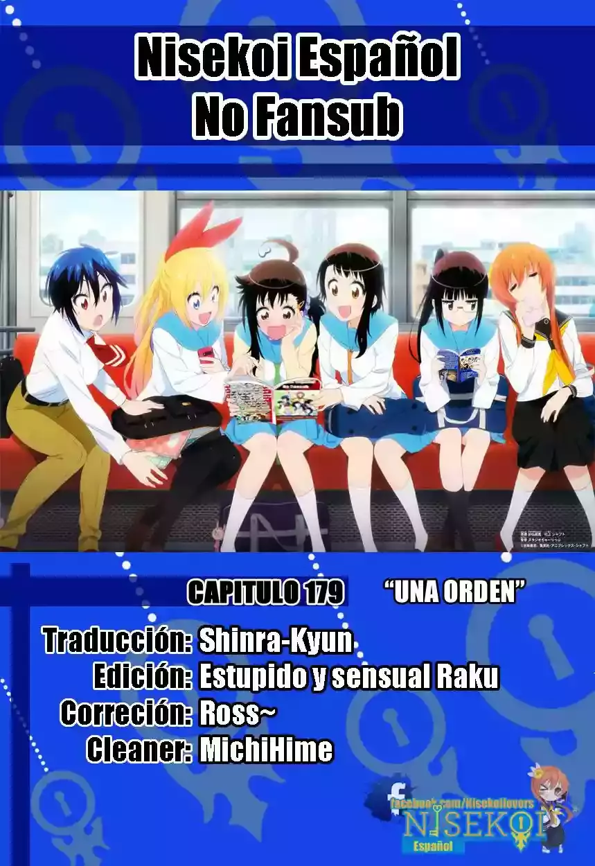 Nisekoi capítulo 179, página 1