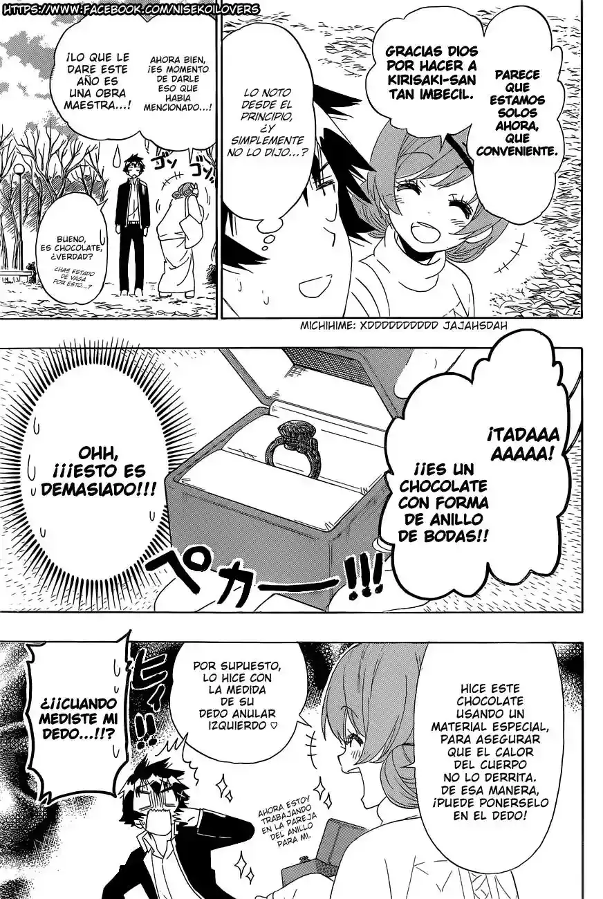 Nisekoi capítulo 180, página 18