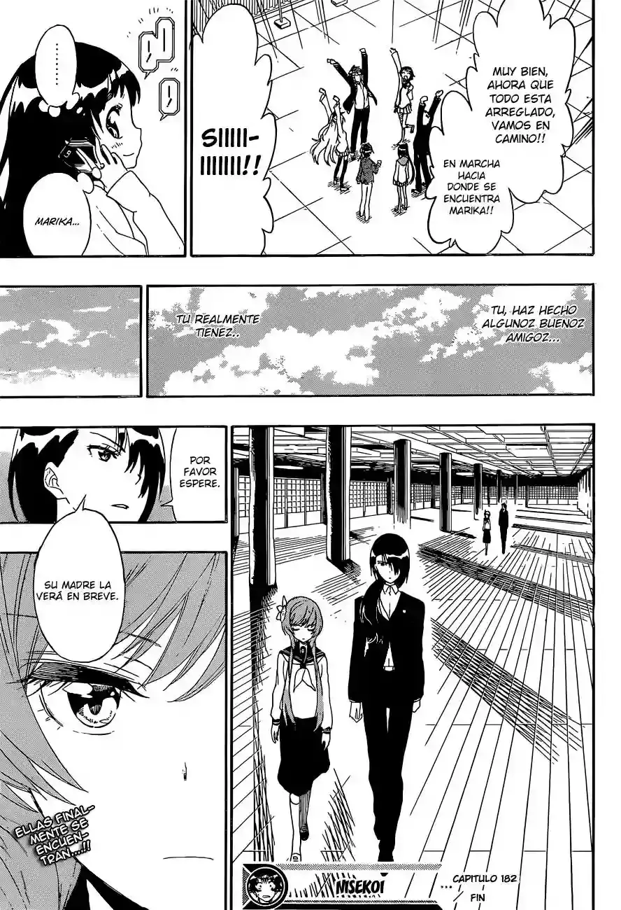 Nisekoi capítulo 182, página 20
