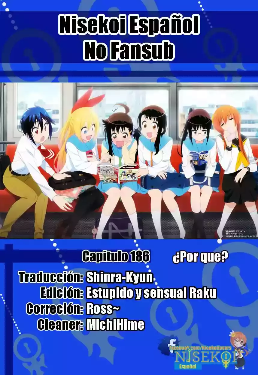 Nisekoi capítulo 186, página 1