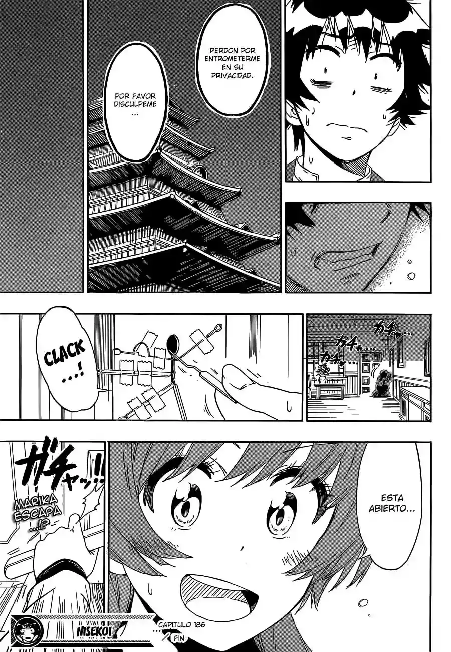 Nisekoi capítulo 186, página 20