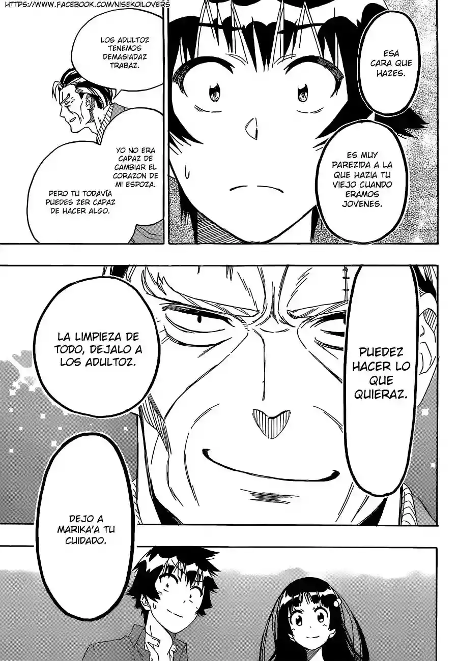 Nisekoi capítulo 187, página 18