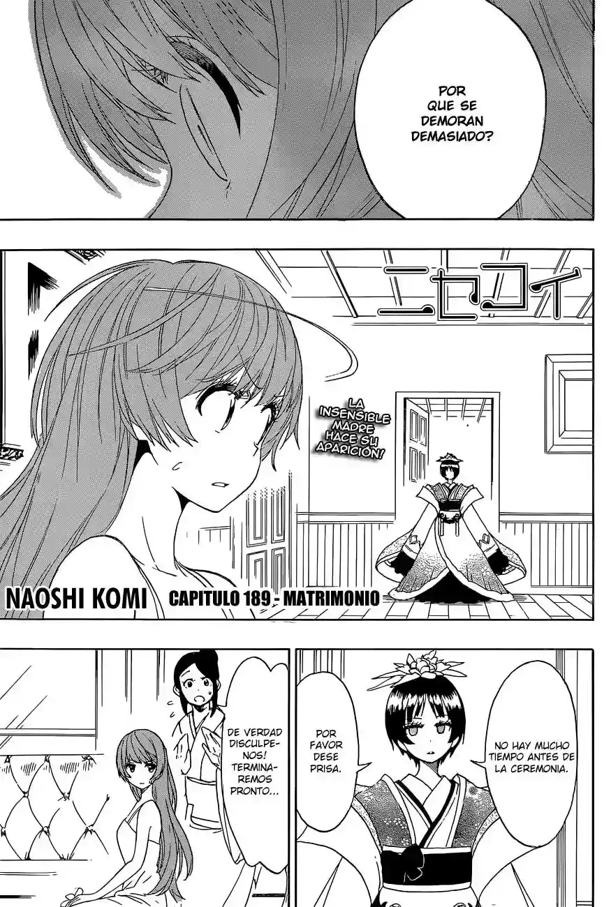 Nisekoi capítulo 189, página 2