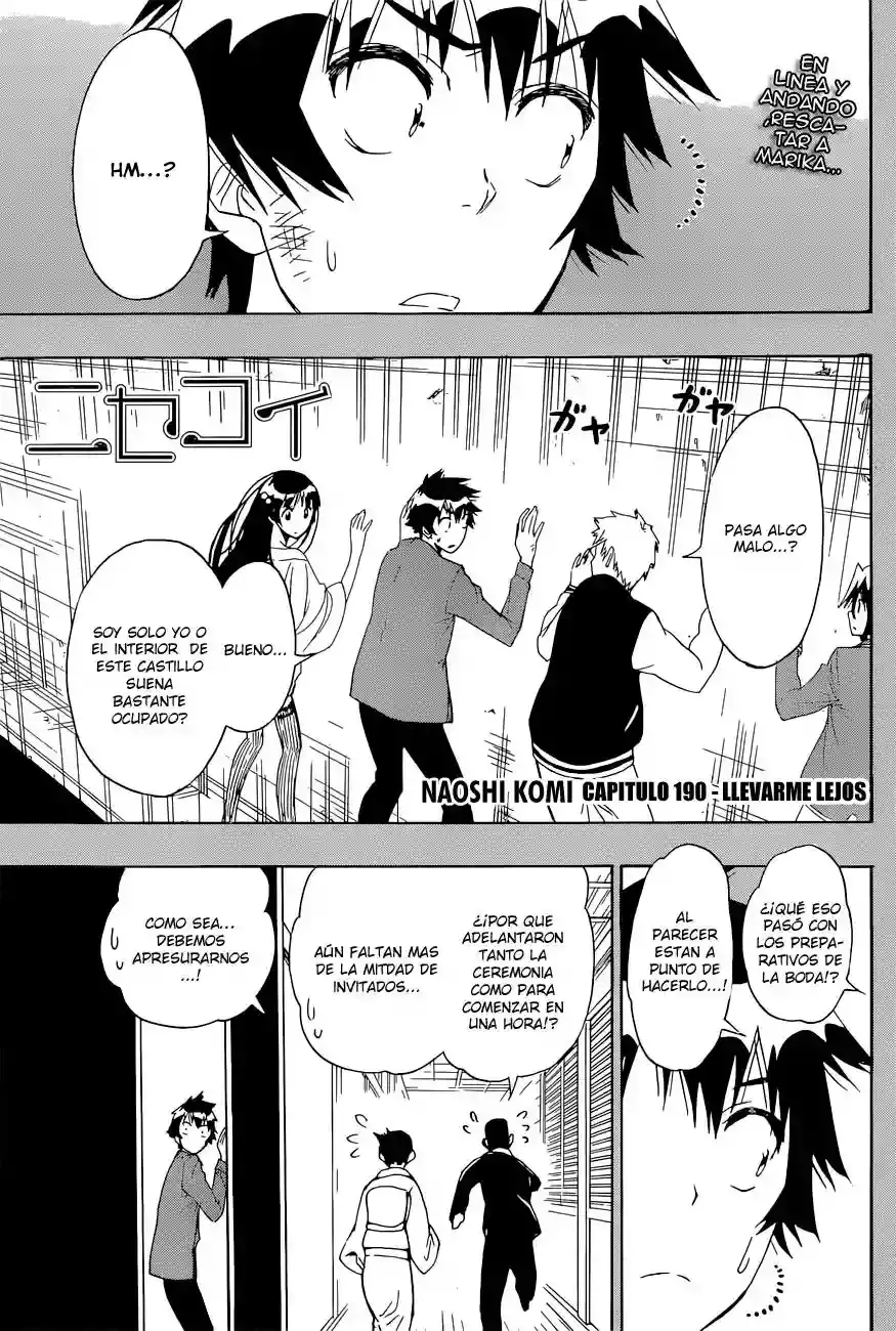 Nisekoi capítulo 190, página 2