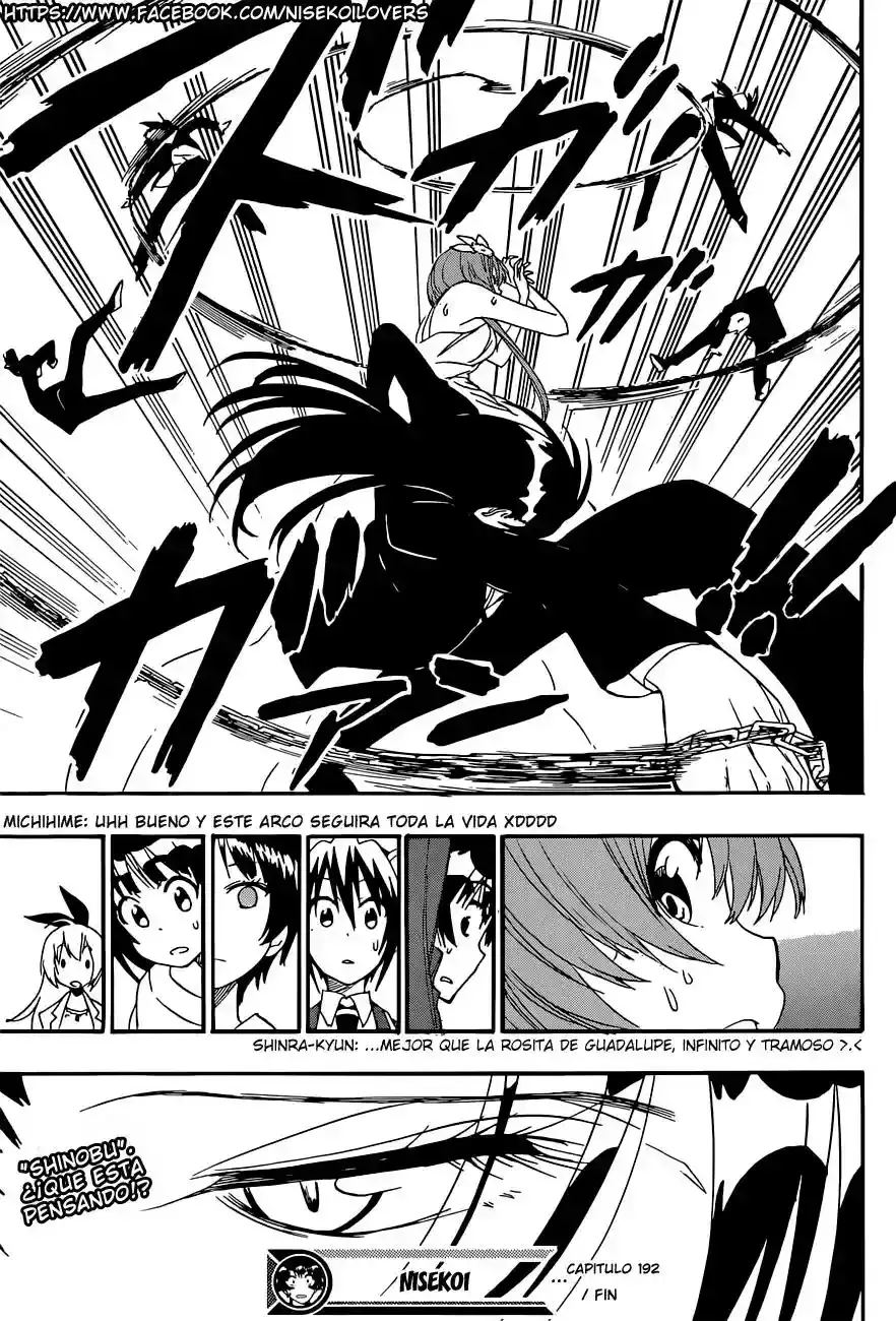 Nisekoi capítulo 192, página 20