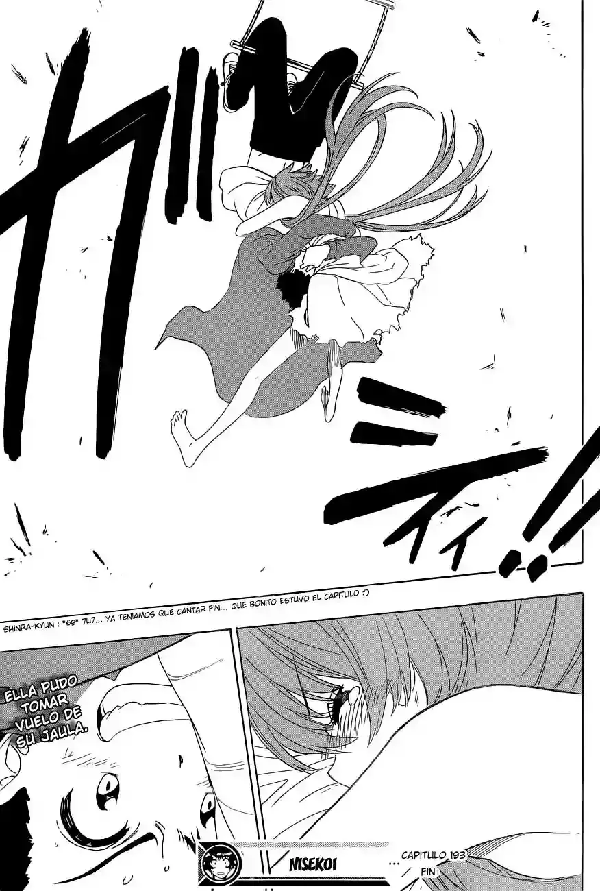 Nisekoi capítulo 193, página 20