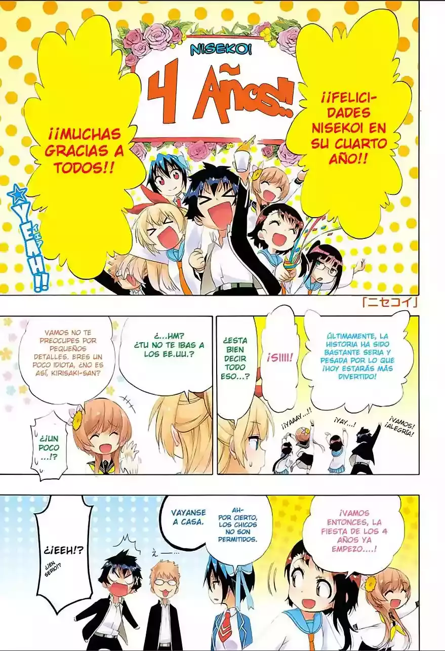 Nisekoi capítulo 196, página 3