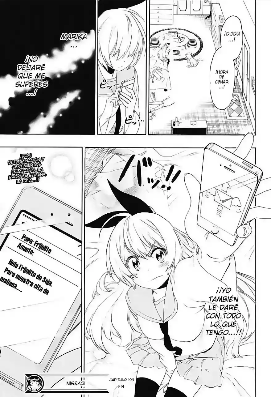 Nisekoi capítulo 196, página 21