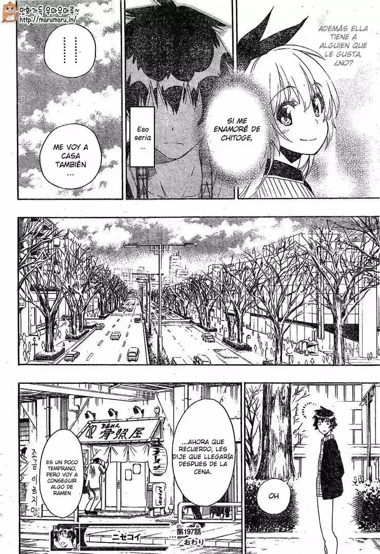 Nisekoi capítulo 197, página 19