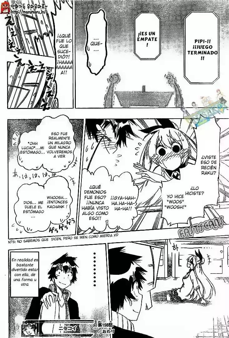 Nisekoi capítulo 198, página 19