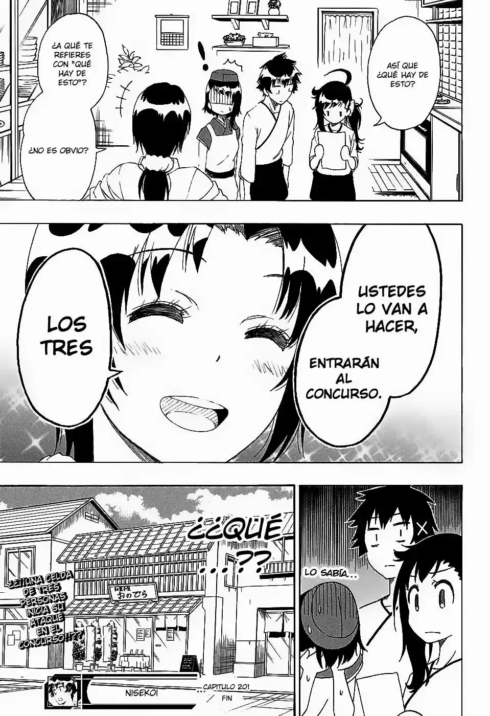 Nisekoi capítulo 201, página 20