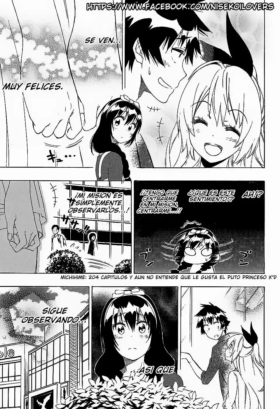Nisekoi capítulo 204, página 8