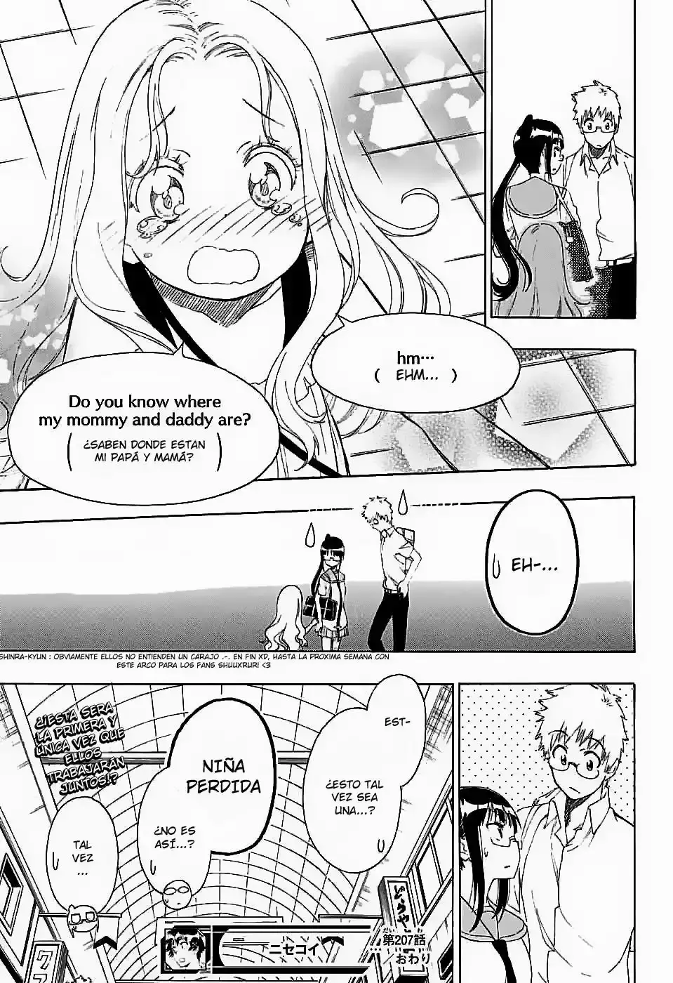 Nisekoi capítulo 207, página 20