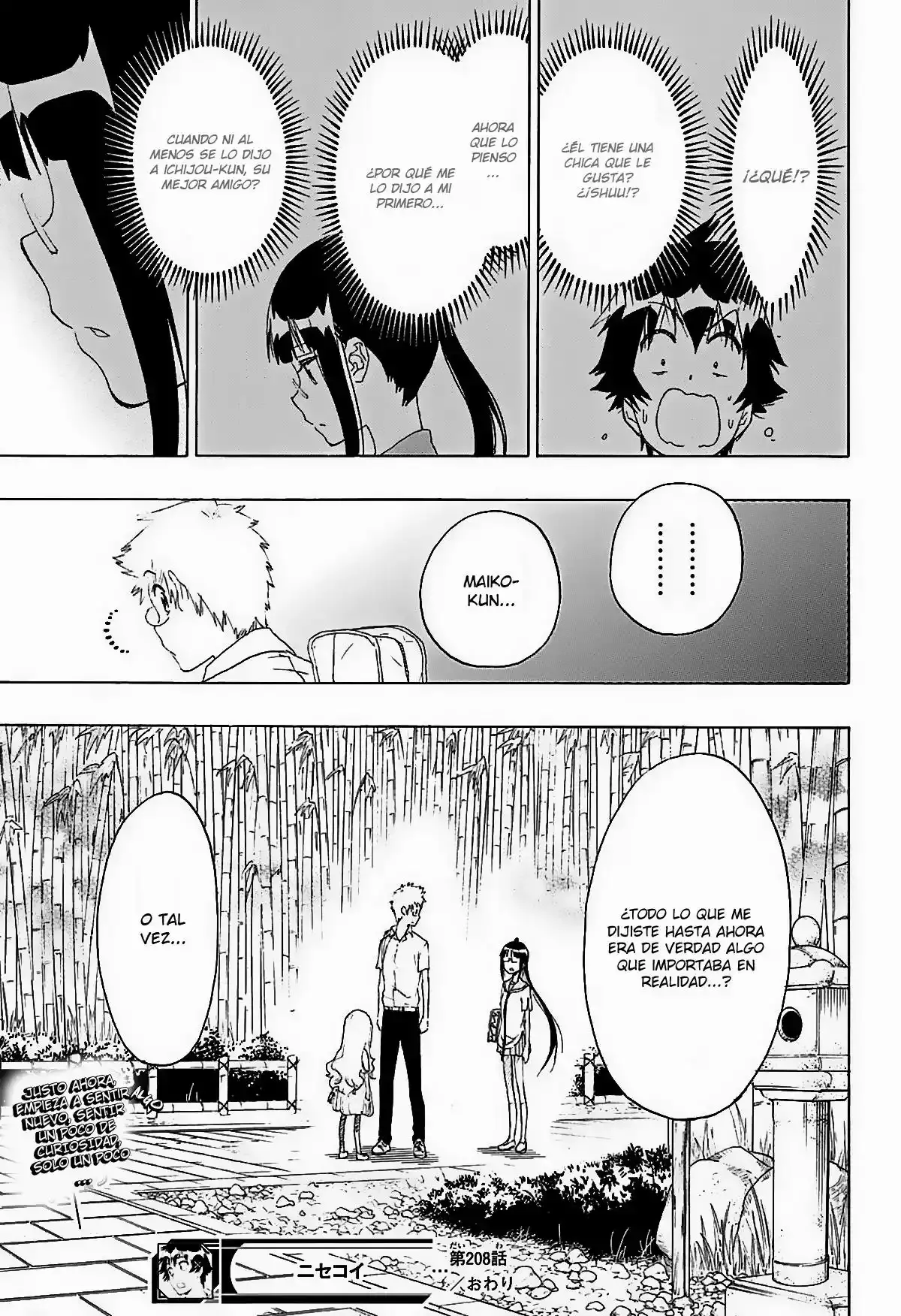 Nisekoi capítulo 208, página 20