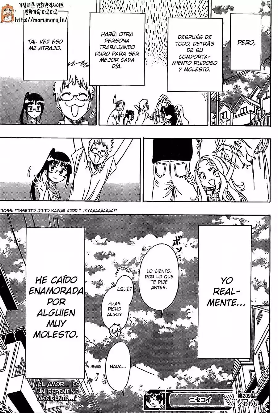 Nisekoi capítulo 209, página 20