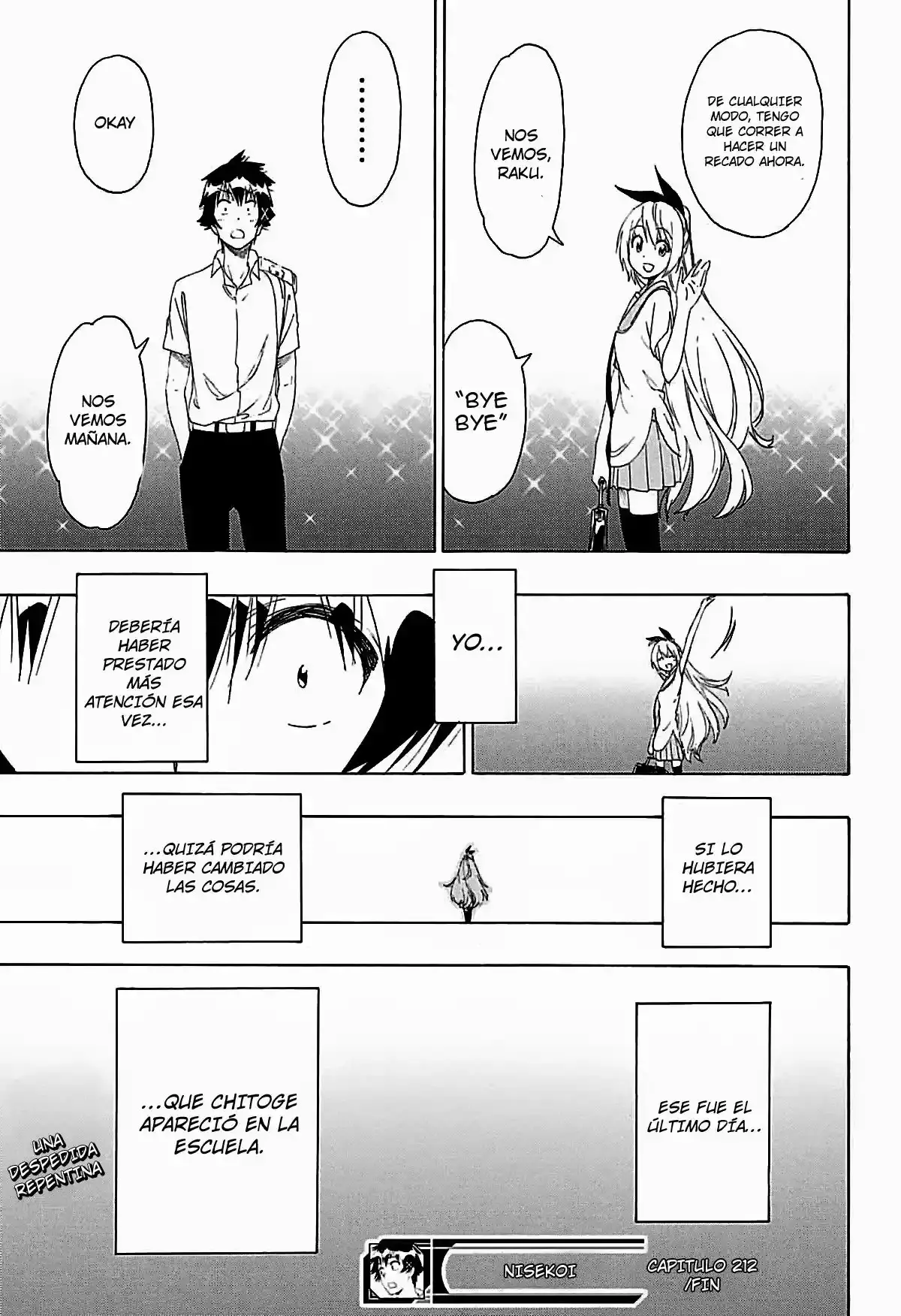 Nisekoi capítulo 212, página 20
