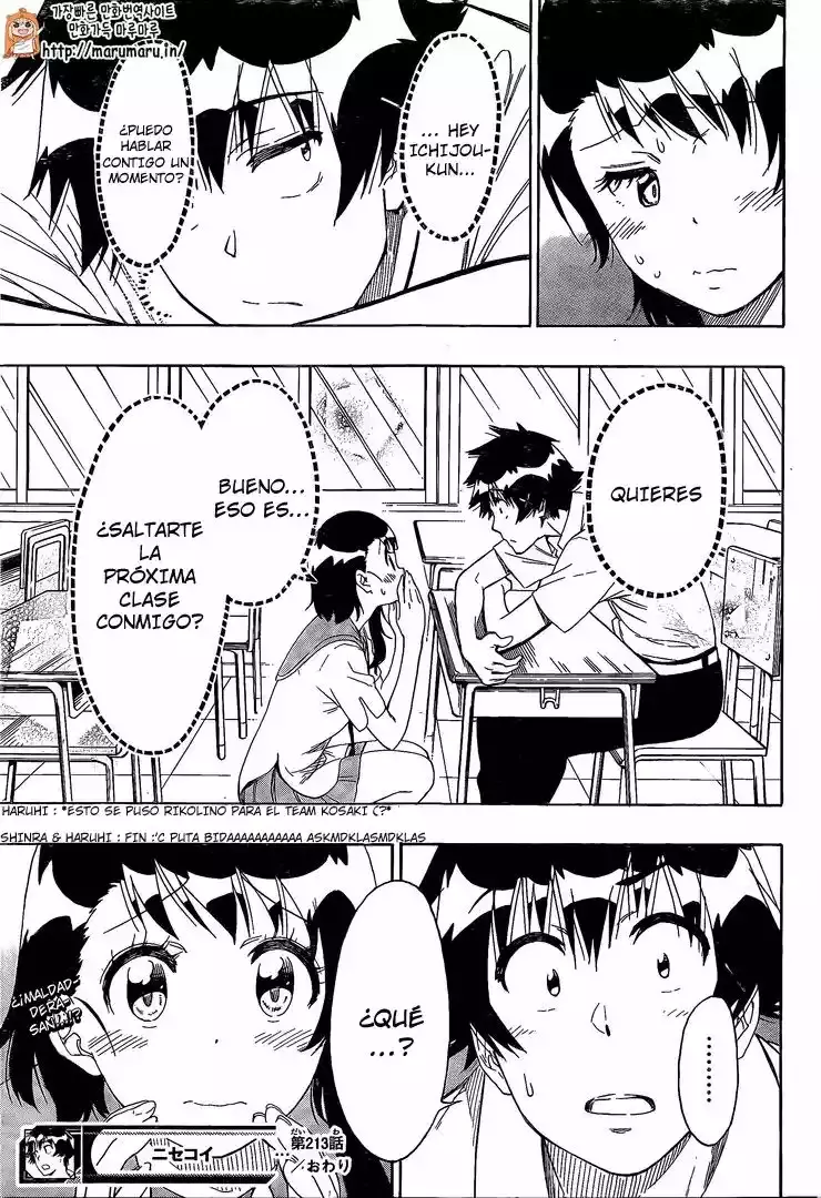 Nisekoi capítulo 213, página 20