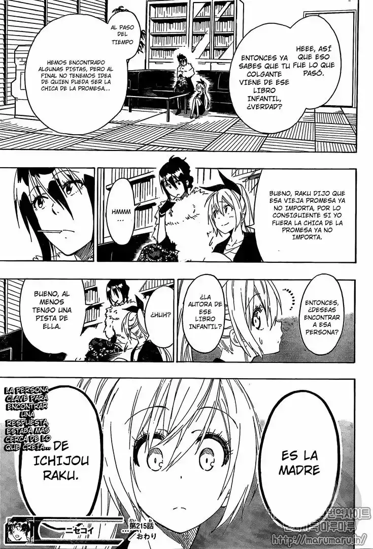 Nisekoi capítulo 215, página 20