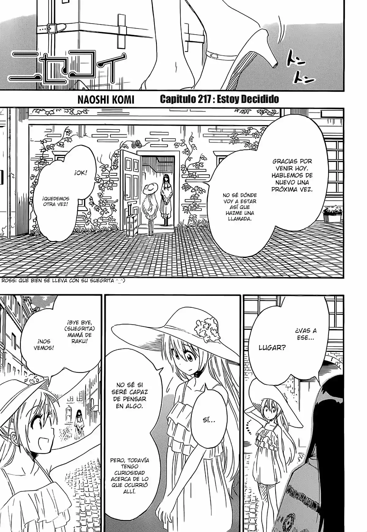 Nisekoi capítulo 217, página 2