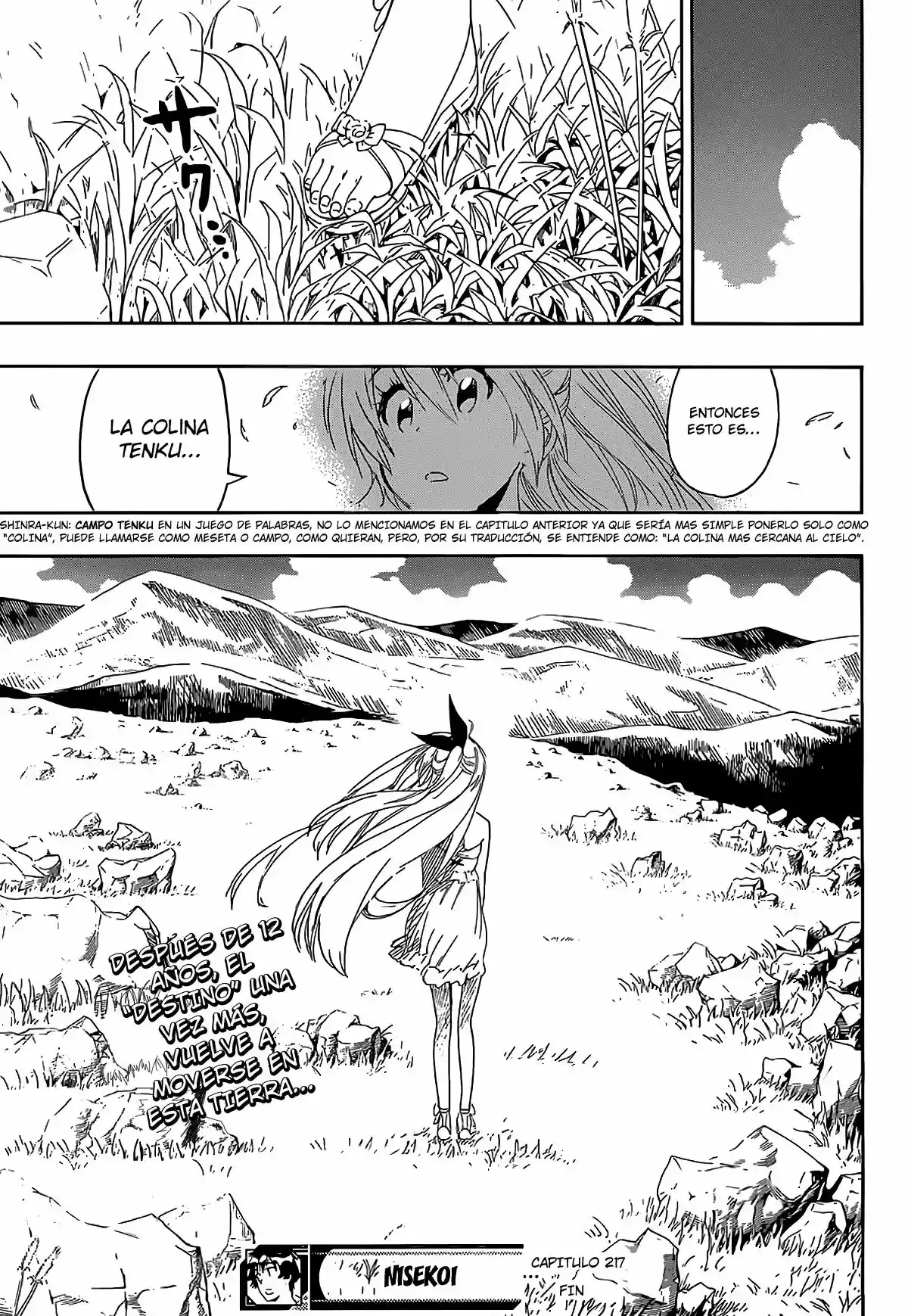 Nisekoi capítulo 217, página 19