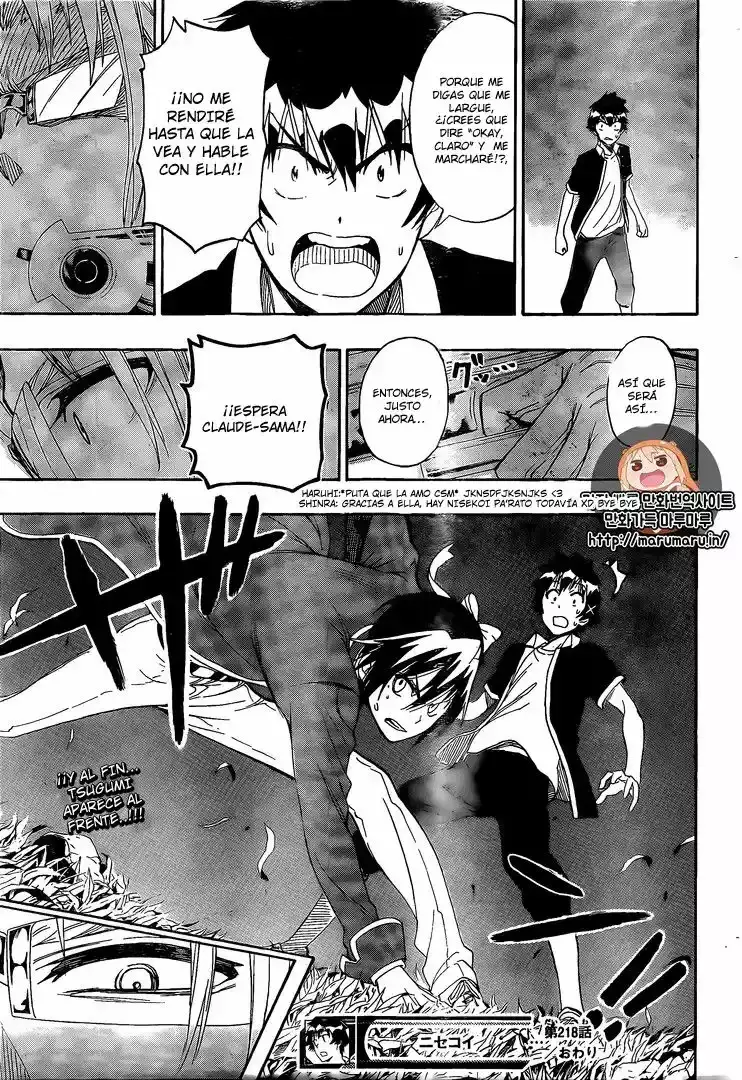 Nisekoi capítulo 218, página 20