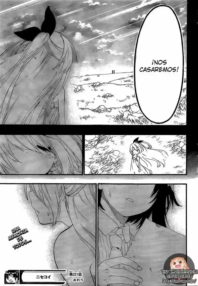 Nisekoi capítulo 221, página 19