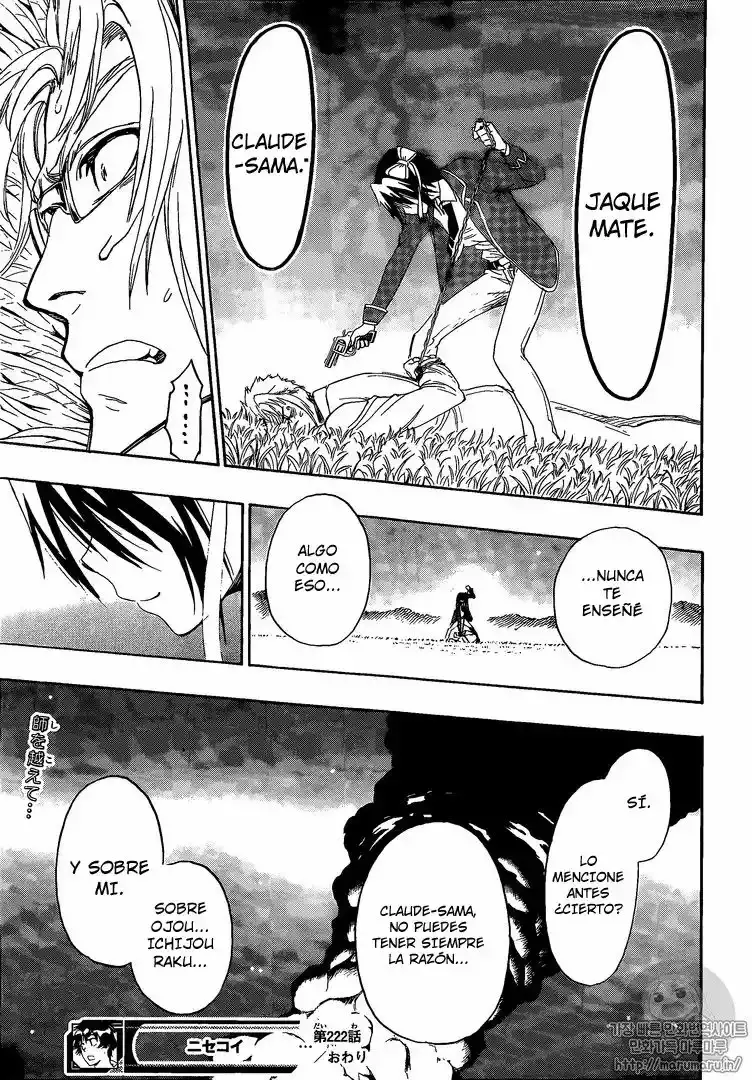 Nisekoi capítulo 222, página 20