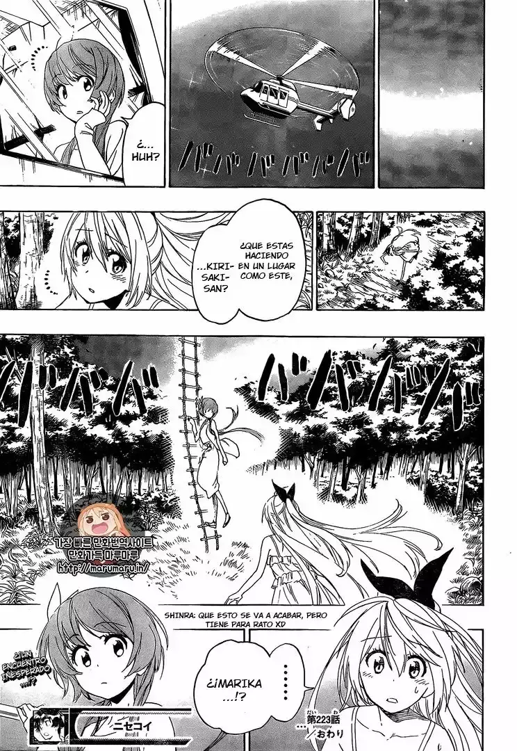 Nisekoi capítulo 223, página 19