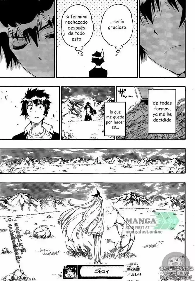 Nisekoi capítulo 226, página 18