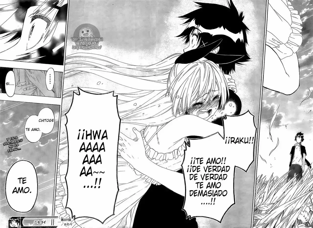 Nisekoi capítulo 227, página 18