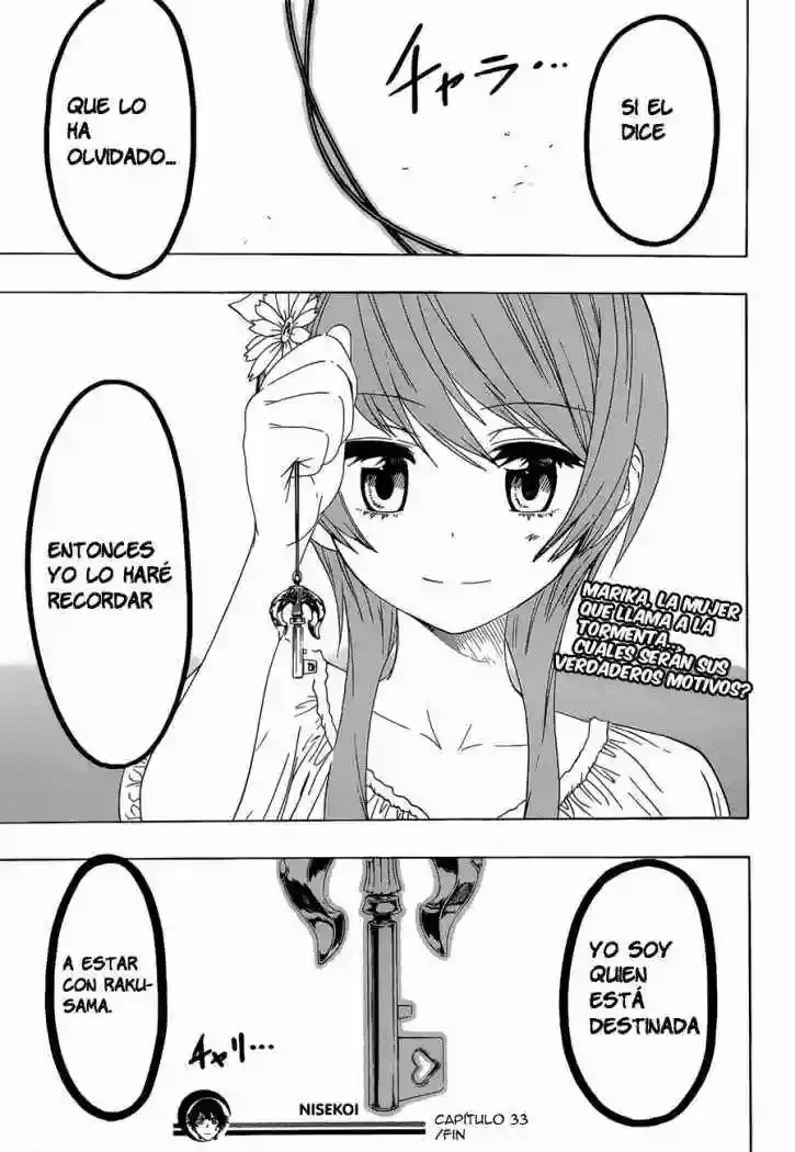 Nisekoi capítulo 33, página 20