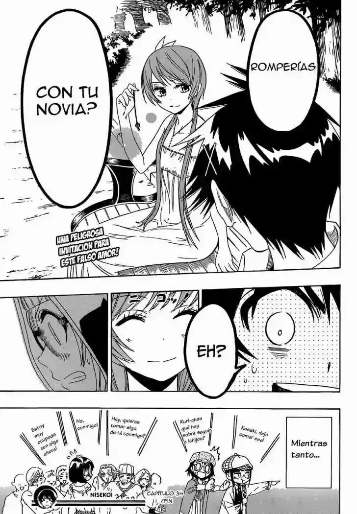 Nisekoi capítulo 34, página 20