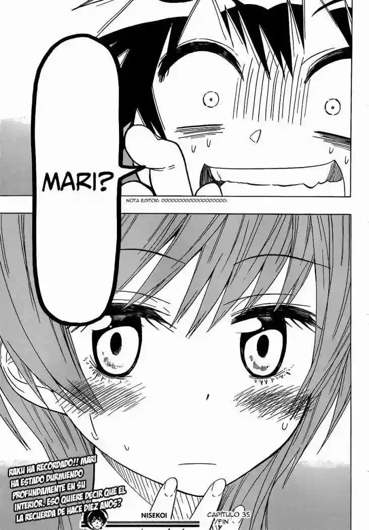 Nisekoi capítulo 35, página 20