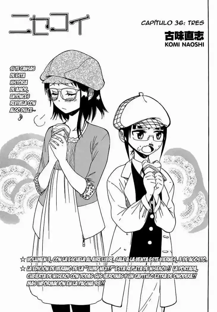 Nisekoi capítulo 36, página 2