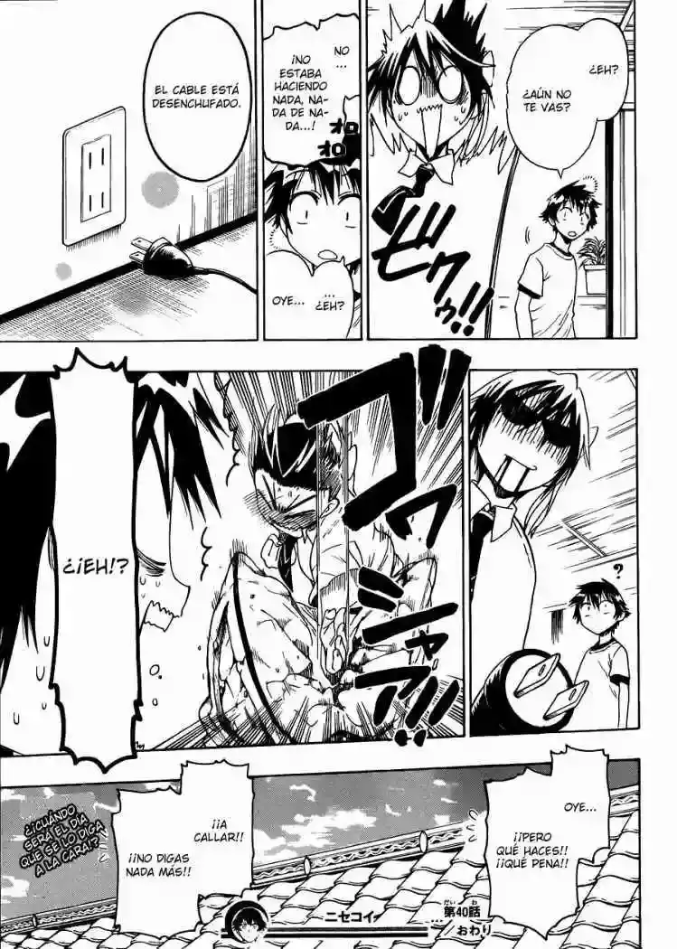 Nisekoi capítulo 40, página 19