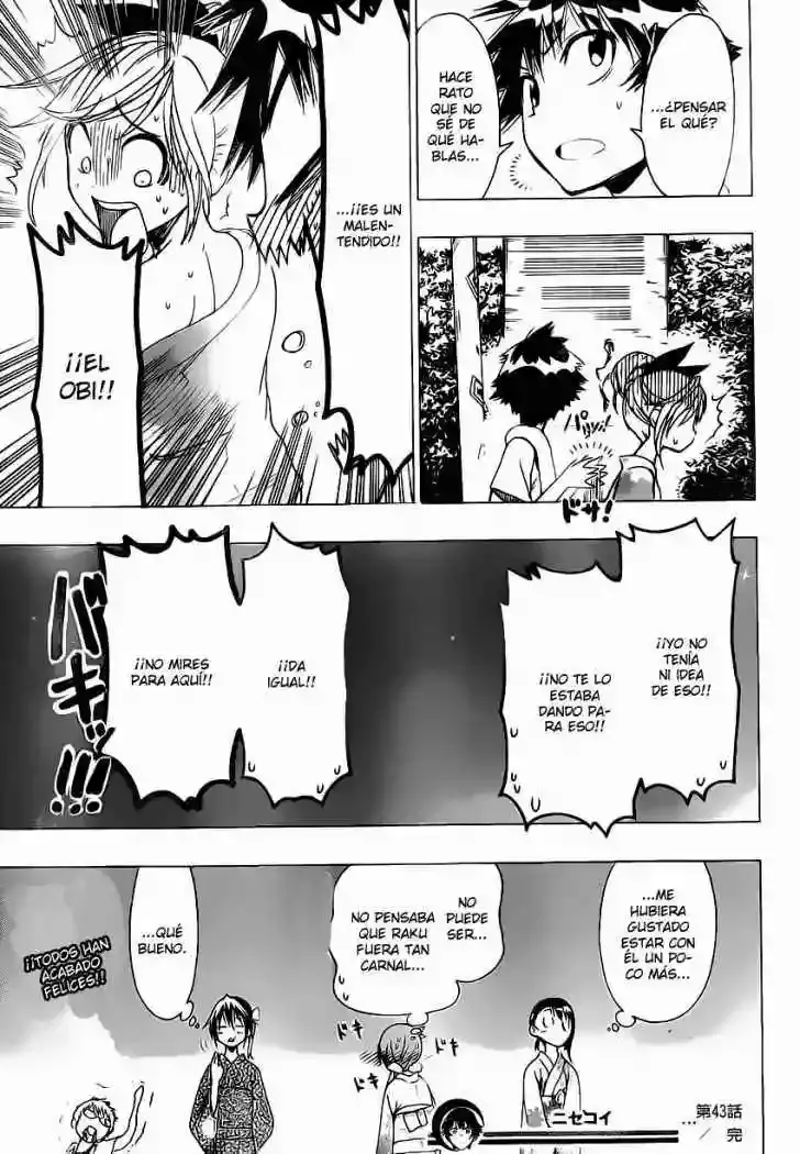 Nisekoi capítulo 43, página 19