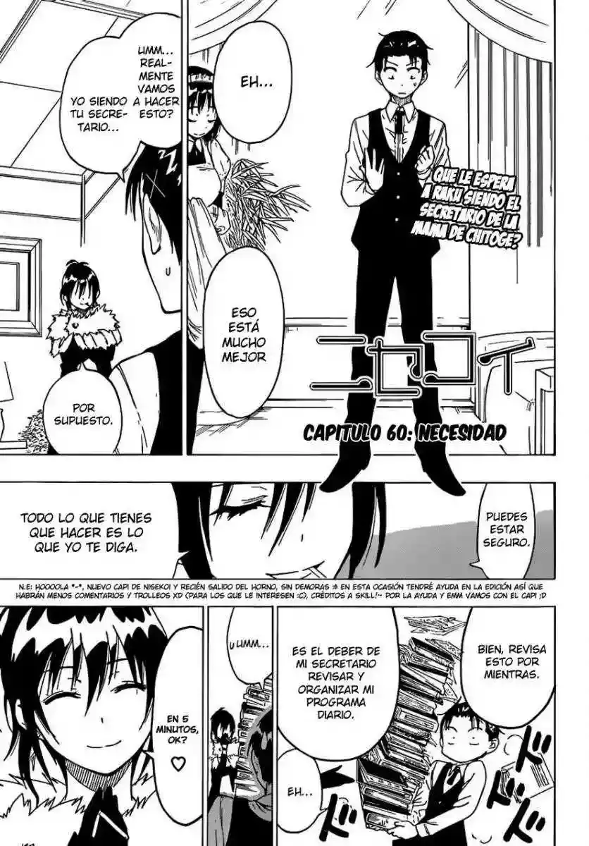 Nisekoi capítulo 60, página 2
