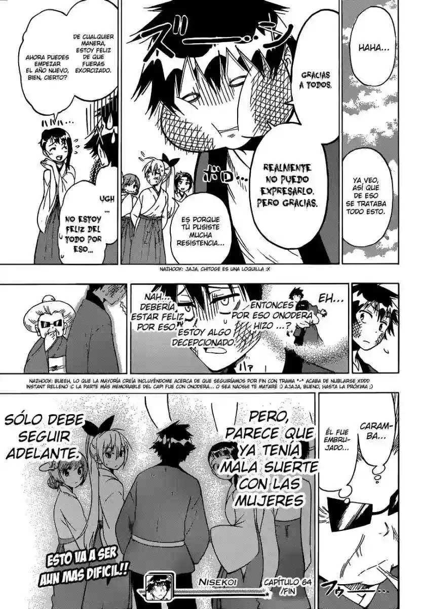 Nisekoi capítulo 64, página 20