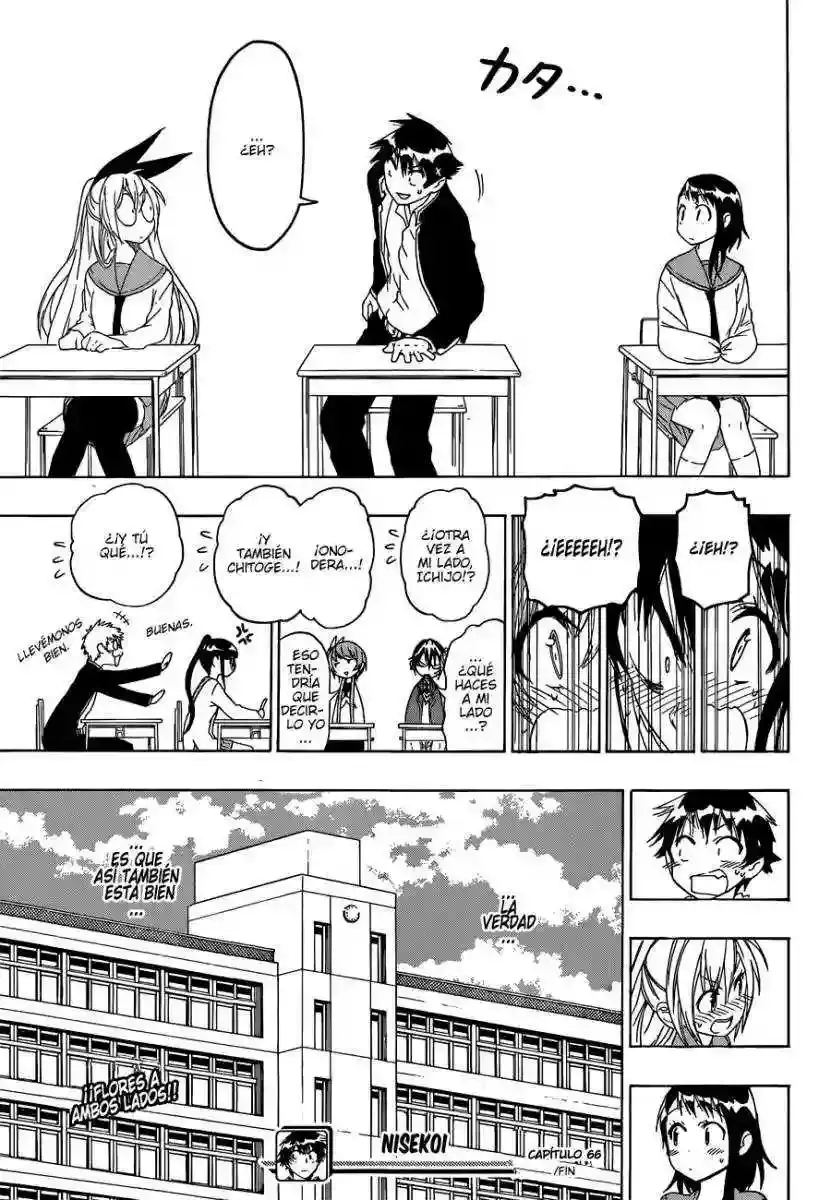 Nisekoi capítulo 66, página 19