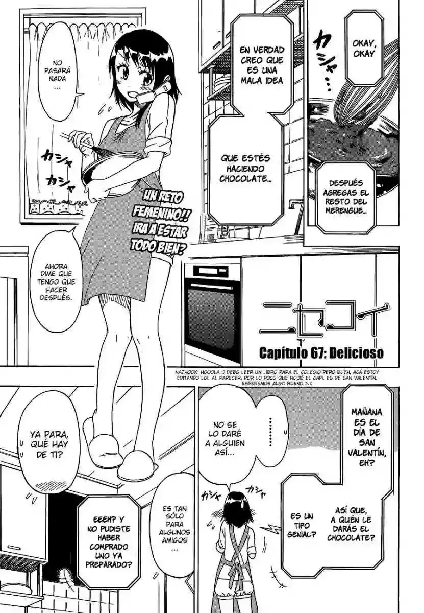 Nisekoi capítulo 67, página 2