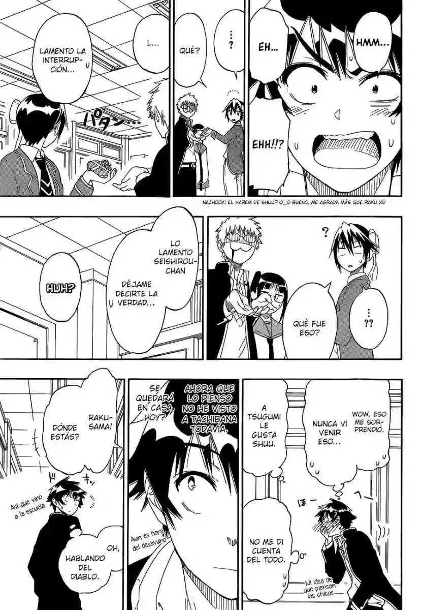 Nisekoi capítulo 67, página 16
