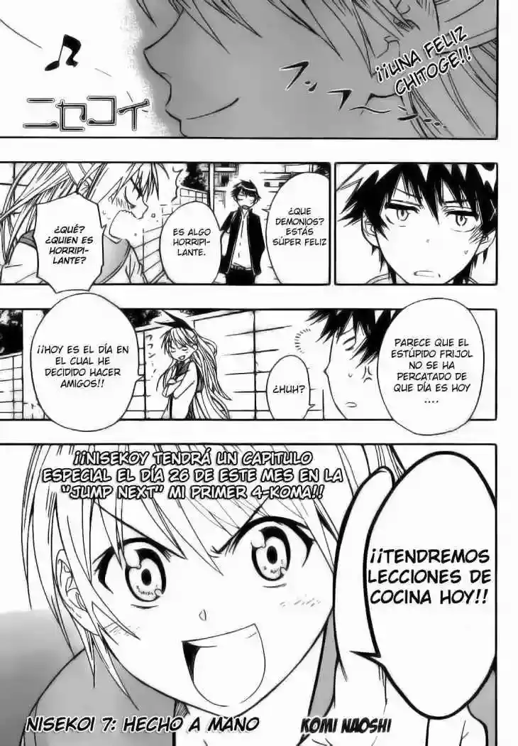 Nisekoi capítulo 7, página 3